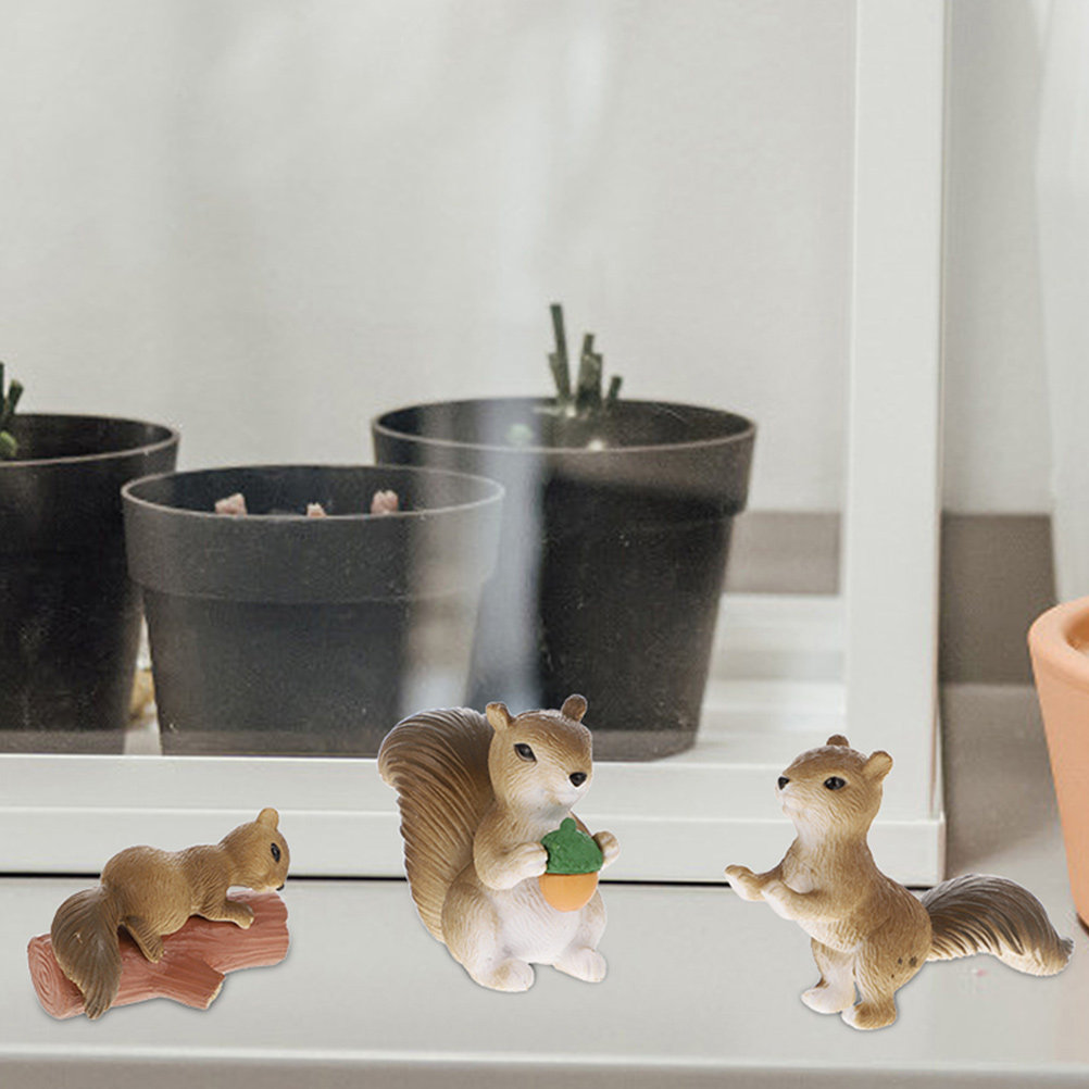 8Pcs Squirrel Decor Ornament A - Bonsai Garden Landscape Design recension och pris
