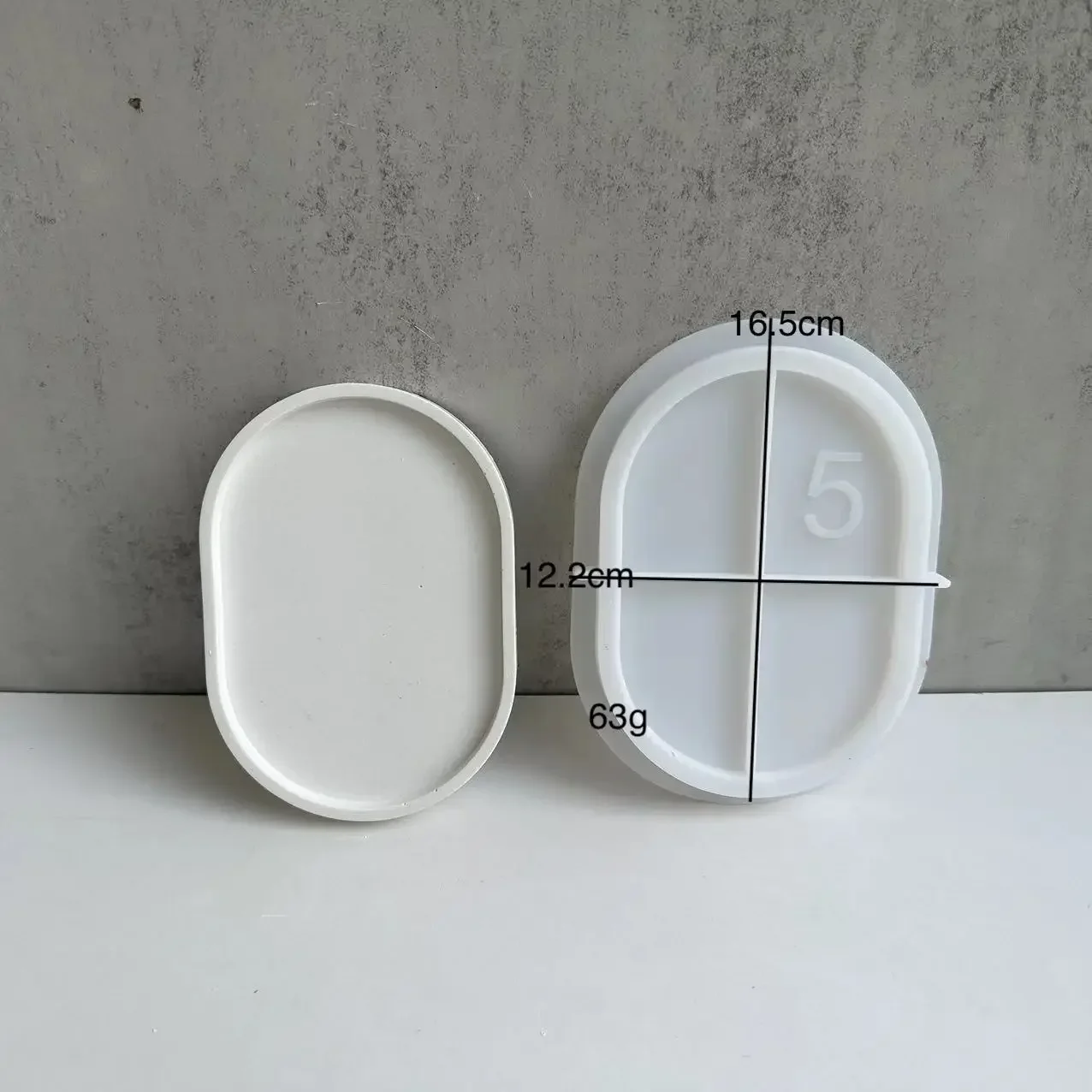 Oval Flower Pot Base Mold Ceme - Drip Tray Saucer recension och pris